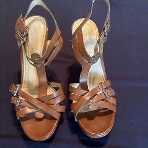 Brown size 7 1/2 heels.